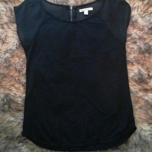 American Eagle dressy top with back zipper black